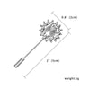 Trendy Opal Rhinestone Flower Long Needle Brooch For Women Vintage Butterfly Leaf Star Crown Lapel Pins Wedding Banquet Jewelry