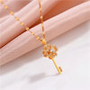 Trendy Sweet Sexy Gold Color Stainless Steel Necklaces For Women Korean  Female Pendant Clavicle Chain Jewelry
