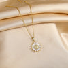 Trendy Sweet Sexy Gold Color Stainless Steel Necklaces For Women Korean  Female Pendant Clavicle Chain Jewelry
