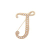 English Initial Letters Simulated Pearls Brooch Pins Jewelry Accessories - Image 26
