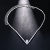 Stonefans V Shape Rhinestone Neckalce Choker Wedding for Women Statement Zircon Water Drop Tennis Chain Necklace Party Jewelry