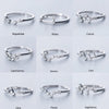 Minimalist Inlaid Cubic Zircon 12 Constellation Zodiac Sign Rings for Women Simple Silver Color Adjustable Ring Jewelry Gift - Image 1