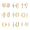 Crmya Gold Silver Filled Hoop Earrings For Women Opal Zircon Earring Hoops Mini Earings Ear Jewelry - Image 1