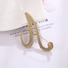 English Initial Letters Simulated Pearls Brooch Pins Jewelry Accessories - Image 6