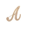 English Initial Letters Simulated Pearls Brooch Pins Jewelry Accessories - Image 31