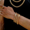 Cuban Chain Men Bracelet Classic Stainless Steel 6-12mm Width Chain Bracelet For Men Women Jewelry Gift - Image 2