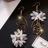 Flower Bohemia Hanging Earrings Women Long Tassel Rhinestone Flowers Earring Female Wedding Party Jewelry Gift - Image 3