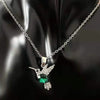 Crystal Hummingbird Pendant Necklace Shiny Zircon Animal Choker Necklace for Women Wedding Party Jewelry Gifts - Image 5