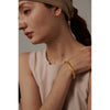 Golden Stainless Steel Moon Star Sun Bangle Bracelet Stylish Metal Open Wrist браслеты на руку женкие Party Gift - Image 3