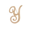 English Initial Letters Simulated Pearls Brooch Pins Jewelry Accessories - Image 11
