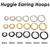 20-Piece Stainless Steel Hoop Earring Set in Gold-Tone Silver-Tone or Black - Image 10