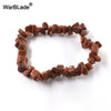 Irregular Chip Bead Stretch Bracelet in Multiple Colors - Image 13