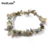 Irregular Chip Bead Stretch Bracelet in Multiple Colors - Image 22