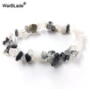 Irregular Chip Bead Stretch Bracelet in Multiple Colors - Image 12
