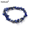Irregular Chip Bead Stretch Bracelet in Multiple Colors - Image 16