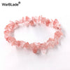 Irregular Chip Bead Stretch Bracelet in Multiple Colors - Image 23