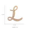 English Initial Letters Simulated Pearls Brooch Pins Jewelry Accessories - Image 5