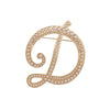 English Initial Letters Simulated Pearls Brooch Pins Jewelry Accessories - Image 24