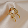 Titanium 16G CZ Row Conch Cartilage Hoop Daith Tragus Helix Rook Lobe Earring Hinged Segment Clicker - Image 5