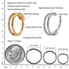 Titanium 16G CZ Row Conch Cartilage Hoop Daith Tragus Helix Rook Lobe Earring Hinged Segment Clicker - Image 2