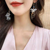 Flower Bohemia Hanging Earrings Women Long Tassel Rhinestone Flowers Earring Female Wedding Party Jewelry Gift - Image 2