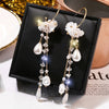 Flower Bohemia Hanging Earrings Women Long Tassel Rhinestone Flowers Earring Female Wedding Party Jewelry Gift - Image 5