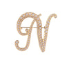 English Initial Letters Simulated Pearls Brooch Pins Jewelry Accessories - Image 15