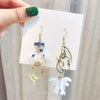 Flower Bohemia Hanging Earrings Women Long Tassel Rhinestone Flowers Earring Female Wedding Party Jewelry Gift - Image 4