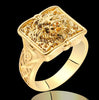 Unique Cross Open Cap Cuffic Locklet Small Secret Pattern Copper Rings For Men Engagement Wedding Party Male Ring  Jewelry