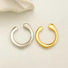 Unique Metal Ear Cuff Without Piercing Ear Clips Earrings for Women Trendy Asymmetry Round Fake Cartilage Earrings Clip Jewelry