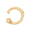 Unique Metal Ear Cuff Without Piercing Ear Clips Earrings for Women Trendy Asymmetry Round Fake Cartilage Earrings Clip Jewelry