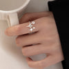VENTFILLE Silver Color Ring for Women Girl Gift Shining Star Tassel Index Finger Cool Crystal Jewelry 925 Stamp Dropship