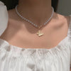 Vienkim Layered Pearl Choker Colar Thick Chains with Pendant Necklace for Women  Choker Necklace on Neck  Jewelry
