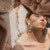 Vienkim Layered Pearl Choker Colar Thick Chains with Pendant Necklace for Women  Choker Necklace on Neck  Jewelry