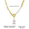 Vienkim Layered Pearl Choker Colar Thick Chains with Pendant Necklace for Women  Choker Necklace on Neck  Jewelry