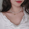 Vienkim Layered Pearl Choker Colar Thick Chains with Pendant Necklace for Women  Choker Necklace on Neck  Jewelry