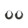 Vintage Black Frosted Cradle Earrings for Women Simple Punk U-Shaped Ear Buckle Earrings Personality Creative Jewelry Gifts