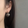 Vintage Black Frosted Cradle Earrings for Women Simple Punk U-Shaped Ear Buckle Earrings Personality Creative Jewelry Gifts