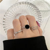 Vintage Gothic Metal Rings Set for Women Girls Geometric Retro Multi Knuckle Joint Finger Ring Personality Snake Trendy Jewelry