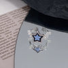 Vintage Irregular Cross Star Open Ring for Women Men Punk Gothic Sliver Color Adjustable Couple Rings Y2K Egirl Jewelry Gift
