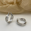 Vintage Metal Double Layer Winding Hollow Round Earrings for Women Trendy Earring Jewelry Prevent Allergy Party Accessories Gift