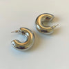 Vintage Metal Double Layer Winding Hollow Round Earrings for Women Trendy Earring Jewelry Prevent Allergy Party Accessories Gift