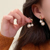 Vintage Small and Large Pearl Earrings for Women Elegant Double-Sided Dangle Earrings Jewelry Wedding Birthday Gift