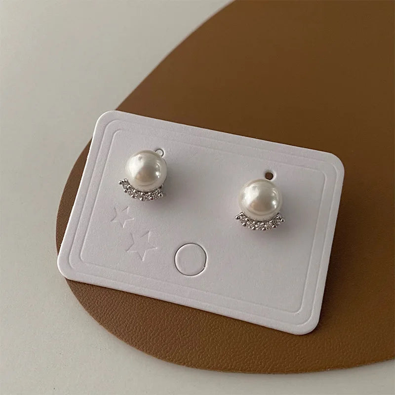 Vintage Small and Large Pearl Earrings for Women Elegant Double-Sided Dangle Earrings Jewelry Wedding Birthday Gift