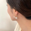 Vintage Small and Large Pearl Earrings for Women Elegant Double-Sided Dangle Earrings Jewelry Wedding Birthday Gift