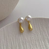 Vintage Small and Large Pearl Earrings for Women Elegant Double-Sided Dangle Earrings Jewelry Wedding Birthday Gift