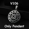 Vintage Stainless Steel Viking Odin Celtics Knot Pendant Necklace Men Punk Viking Jewelry Odin Trinity Pendant And Necklace Gift