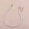 Vintage Style Simple 6MM Pearl Chain Choker Necklace For Women Wedding Love Shell Pendant Necklace  Jewelry
