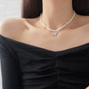 Vintage Style Simple Pearl Chain Choker Necklace for Women Wedding Love Shell Pendant Necklace Jewelry Wholesale