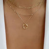 Vintage Twist Round Charm Layered Necklace Women's Jewelry Accessories for Girls Clothing Aesthetic Gifts  Pendant 2022